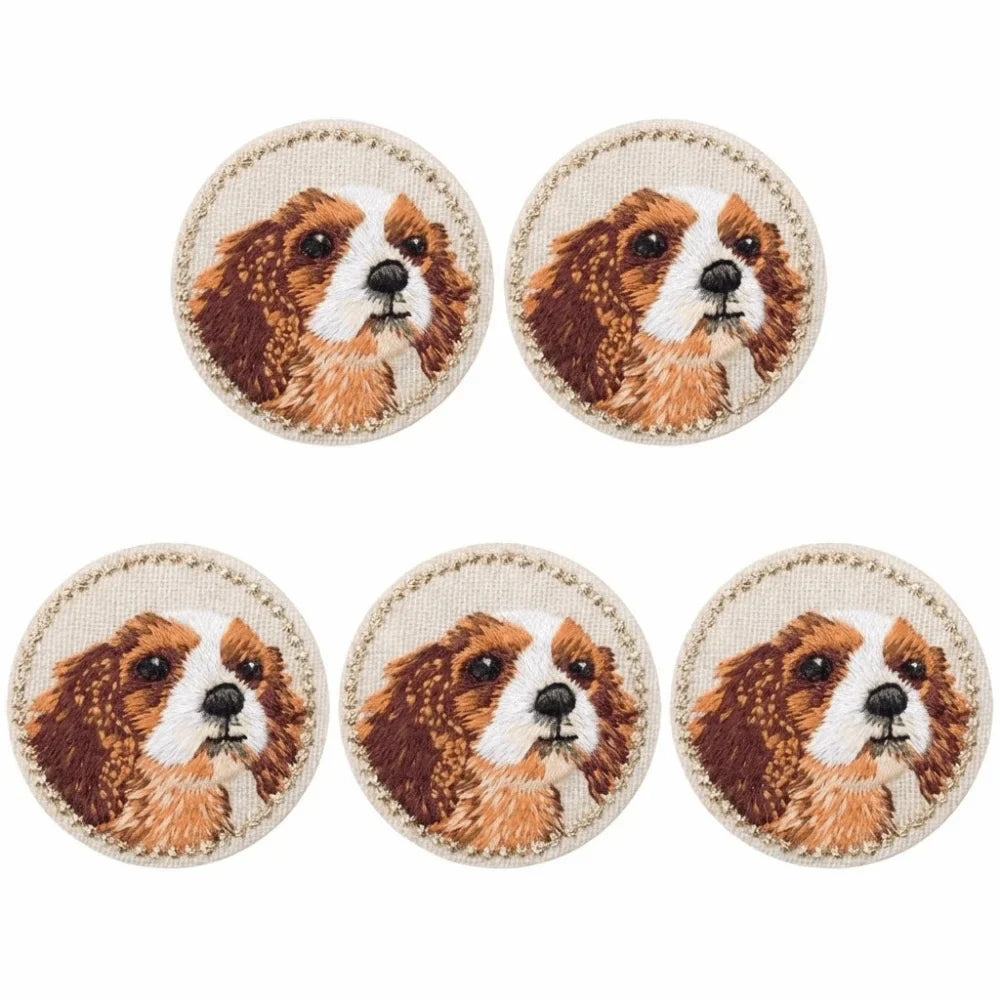 5pcs Cat Iron-On Embroidered Patches | DIY Clothes Appliqués