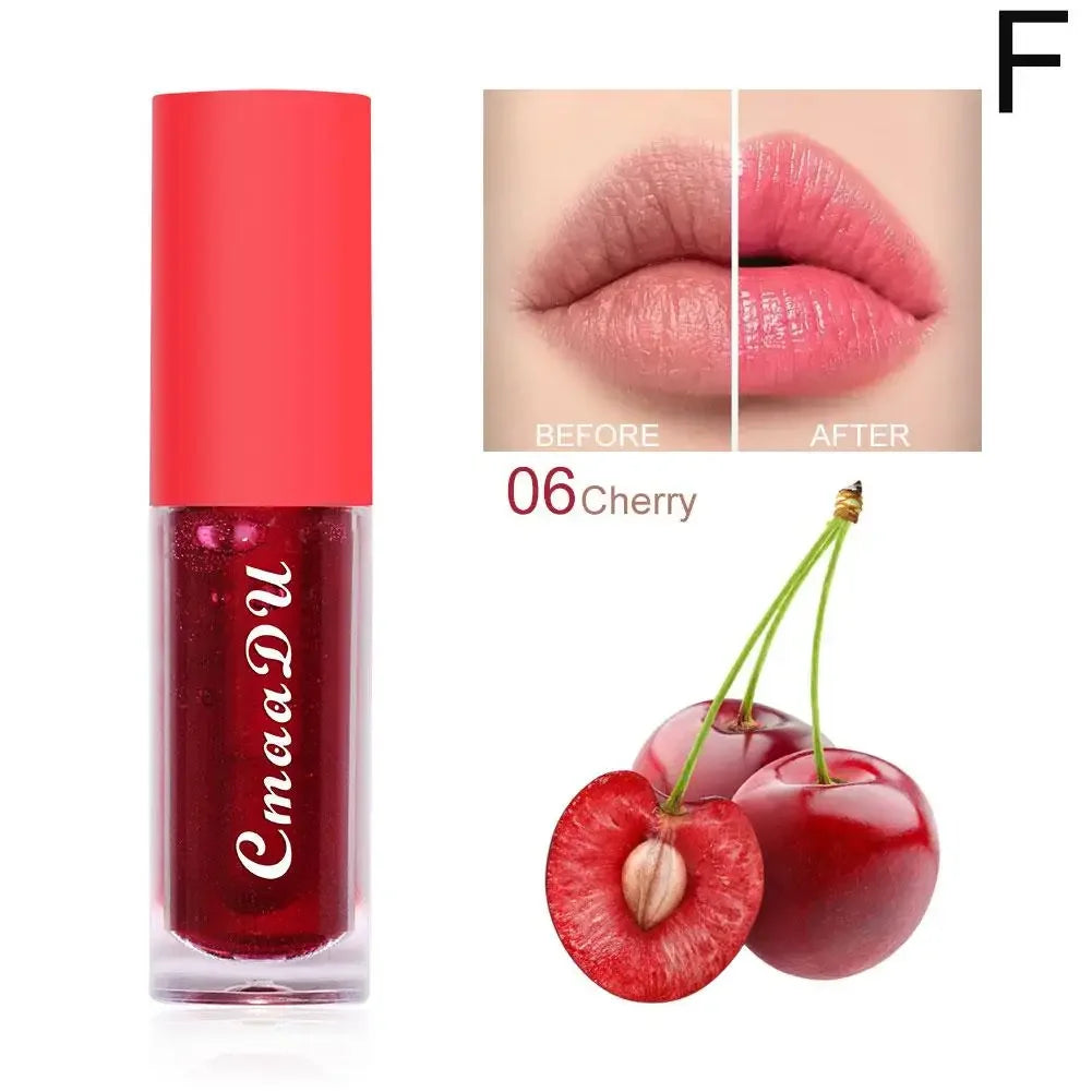 Fruit Lip Oil, Plumping Lip Tint Moisturizing Lip Gloss Fruit Flavoured Lip oil For Dry Lip's Moisturizing Hydrating Nourish Peaceful Pleasures Health and Wellness Light Grey