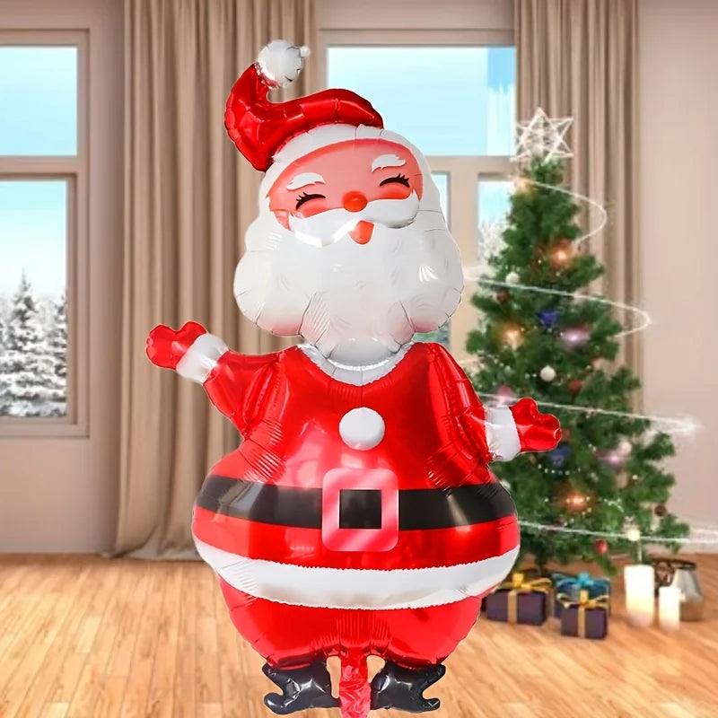 Giant 47" Santa Claus Foil Balloon – Inflatable & Reusable