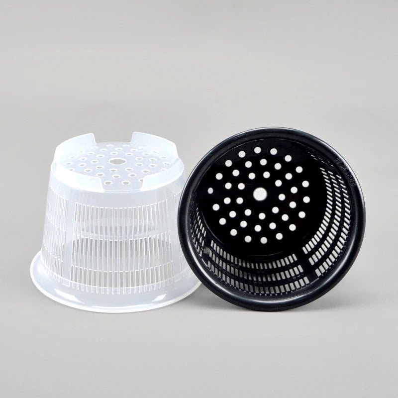 Clear Mesh Orchid Pot – Breathable Plastic Nursery Basket