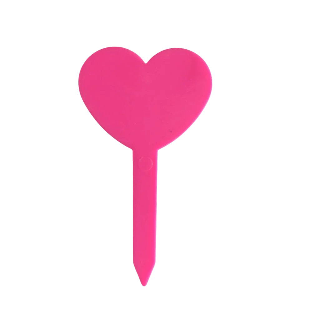 100PCS Heart-Shaped Waterproof Plant Labels | Reusable Garden Tags