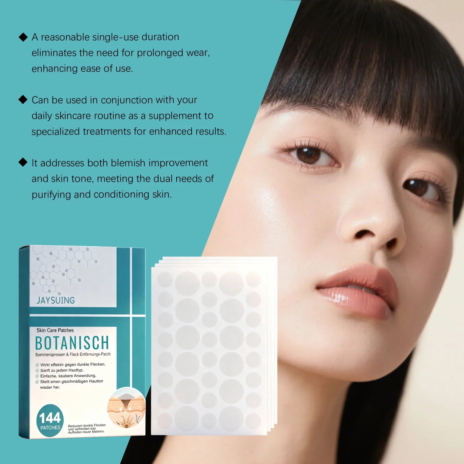 144Pcs Acne Care Patches Improve Skin Lightweight and Breathable Contoured to Face Moisturizing and Brightening Patches Peaceful Pleasures Health and Wellness
