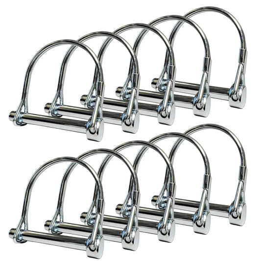 Carbon Steel Trailer Quick Release Locking Pin Universal Farm Lawn Peaceful Pleasures Health and Wellness 10pcs