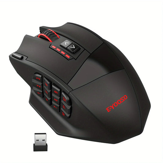 E-YOOSO X-33 Dual Mode Gaming Mouse Support 2.4G Wireless & Wired, RGB USB Mouse with 16000 DPI 16 Programmable Buttons for PC Peaceful Pleasures Health and Wellness