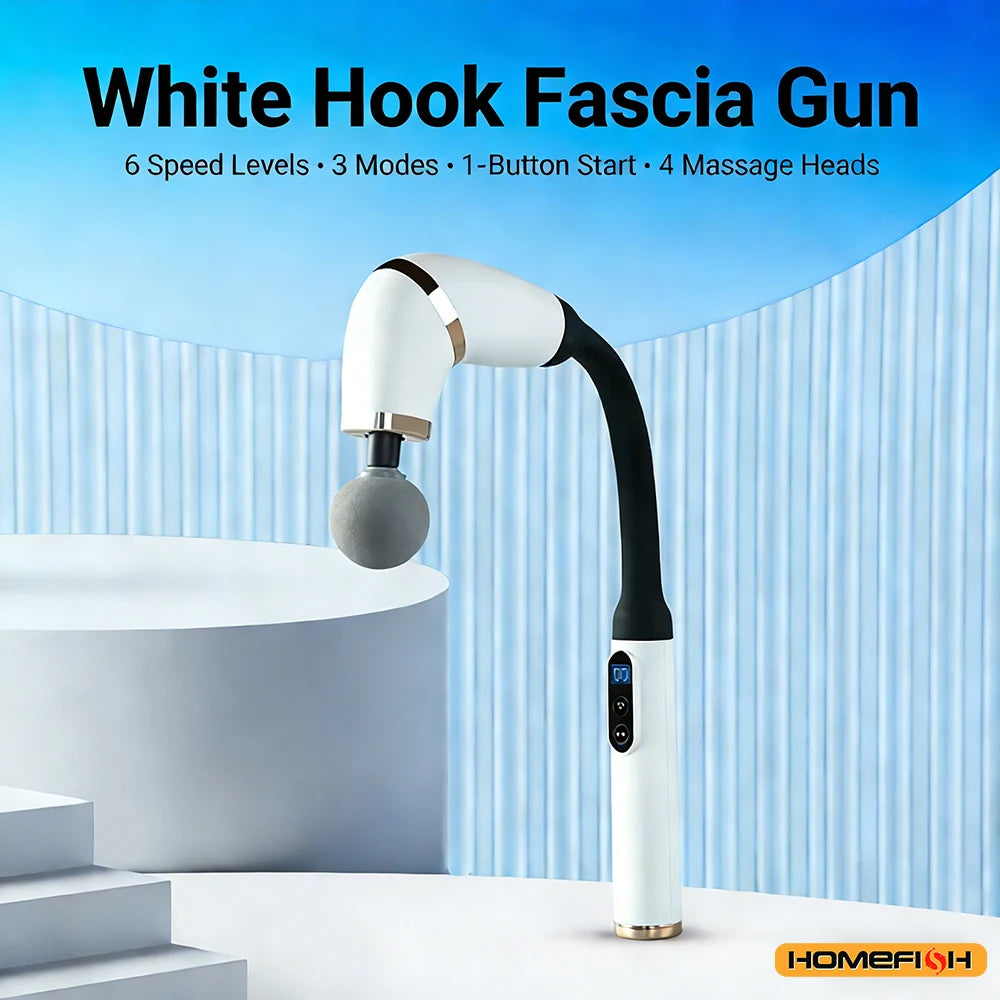 HOMEFISH Rechargeable Percussion Massage Gun – Back & Body