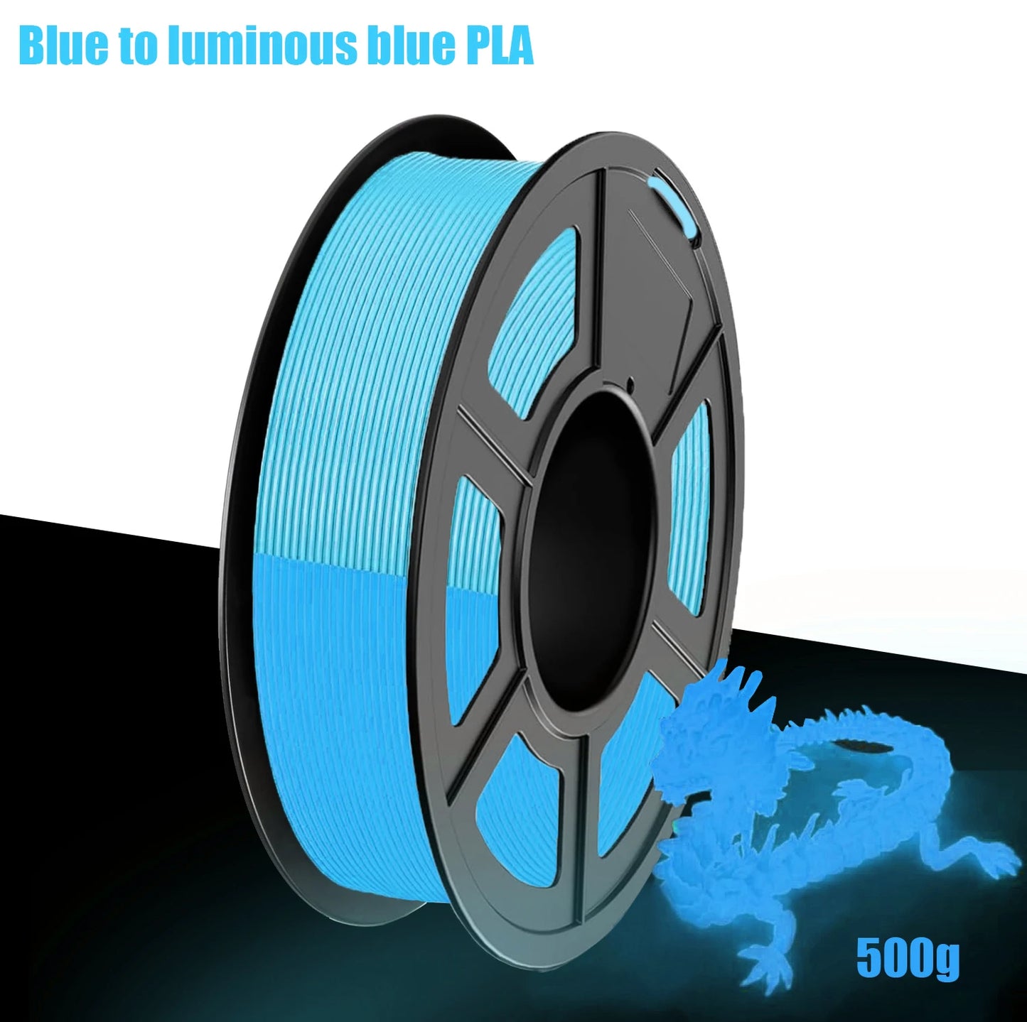Glow in the Dark PLA Filament 1.75mm 250g – ±0.03mm Accuracy