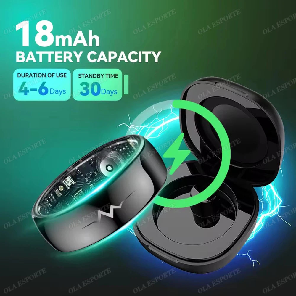 ECG Smart Health Ring | Heart Rate, SpO2 & Sleep Monitor | 5ATM