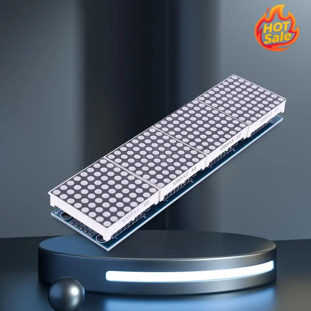 4-in-1 MAX7219 32x8 LED Dot Matrix Module – SPI DIY Kit