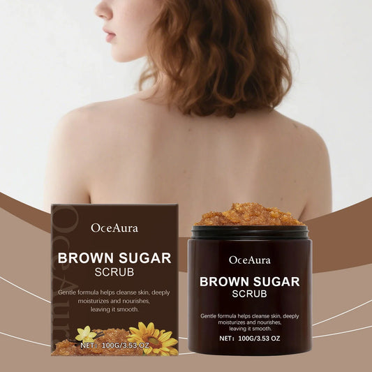 OceAura Brown Sugar Body Scrub – Exfoliate & Brighten Skin Body Exfoliating Scrub Oasis Select