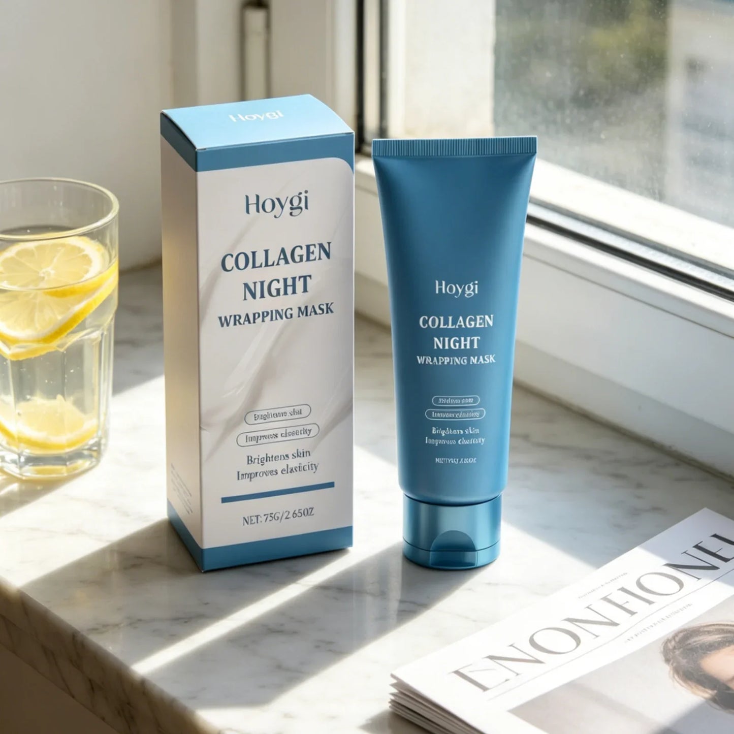 Hoygi Collagen Night Peel-Off Mask – Firm & Brighten Skin