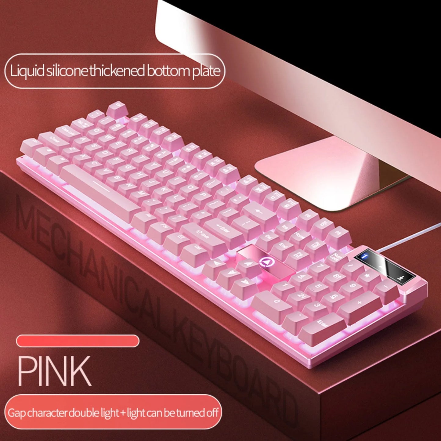 K500 RGB Wired Gaming Keyboard | Mechanical Feel 104 Keys