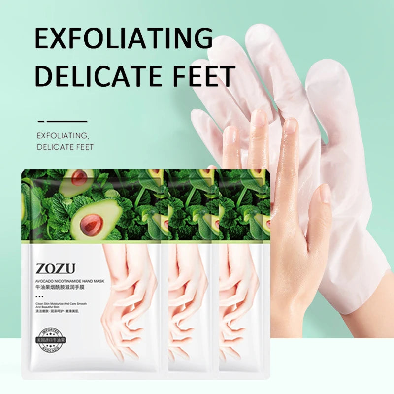 BIOAOUA Avocado Hand Mask – Moisturizing & Nourishing Gloves Moisturizing Hand Mask Peaceful Pleasures Health and Wellness