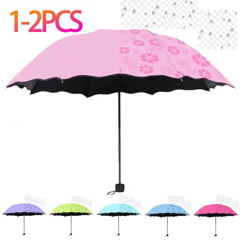 UV Protection Folding Parasol – Sun & Rain Dual Use Umbrella Folding Parasol Umbrella Peaceful Pleasures Health and Wellness