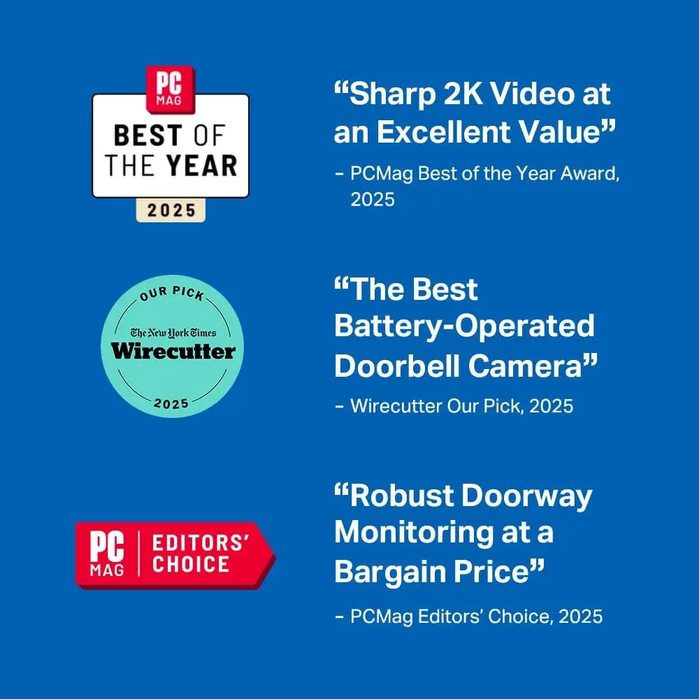 2K Smart Video Doorbell – 180° View, AI Detection, Local Storage Peaceful Pleasures Health and Wellness