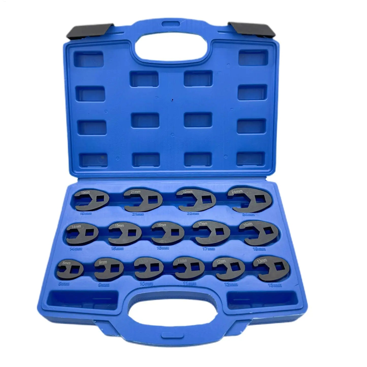 15-Piece Metric Crowfoot Wrench Set 8mm–32mm | Flare Nut Kit