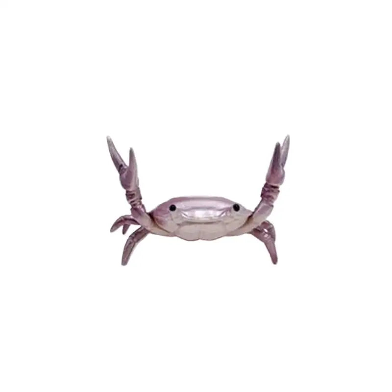 Weightlifting Crab Pen Holder Ornament Creative Personalized Decoration Model Gift Desktop Dislpay Pen Holder Peaceful Pleasures Health and Wellness Purple