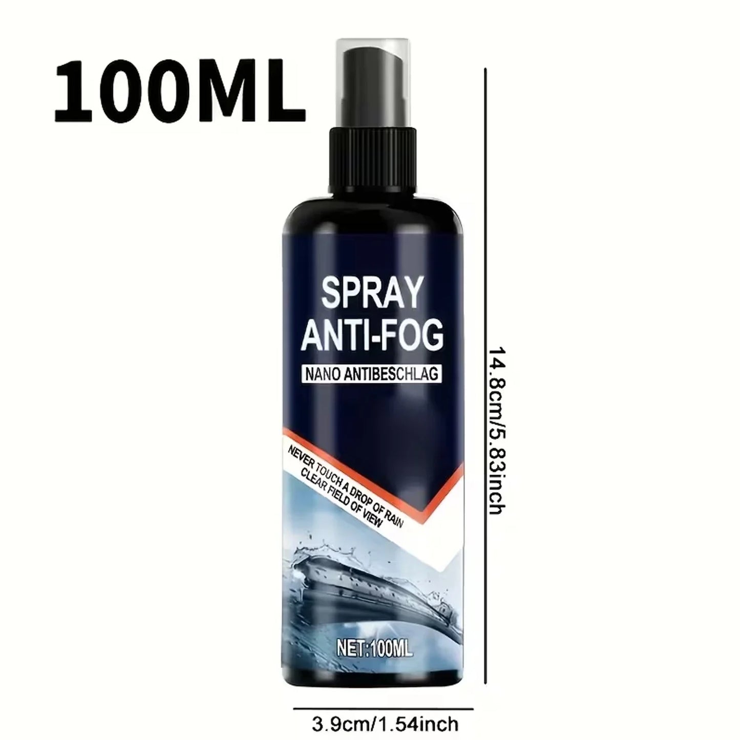 Anti-Fog & Rain Repellent Spray for Car Windshields | 100ml