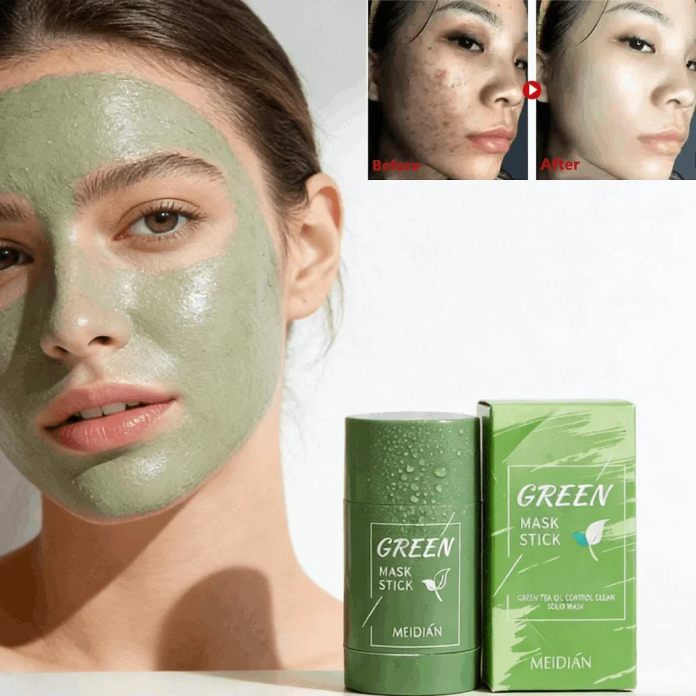 Green Tea Cleansing Stick Mask – Shrink Pores & Remove Blackheads