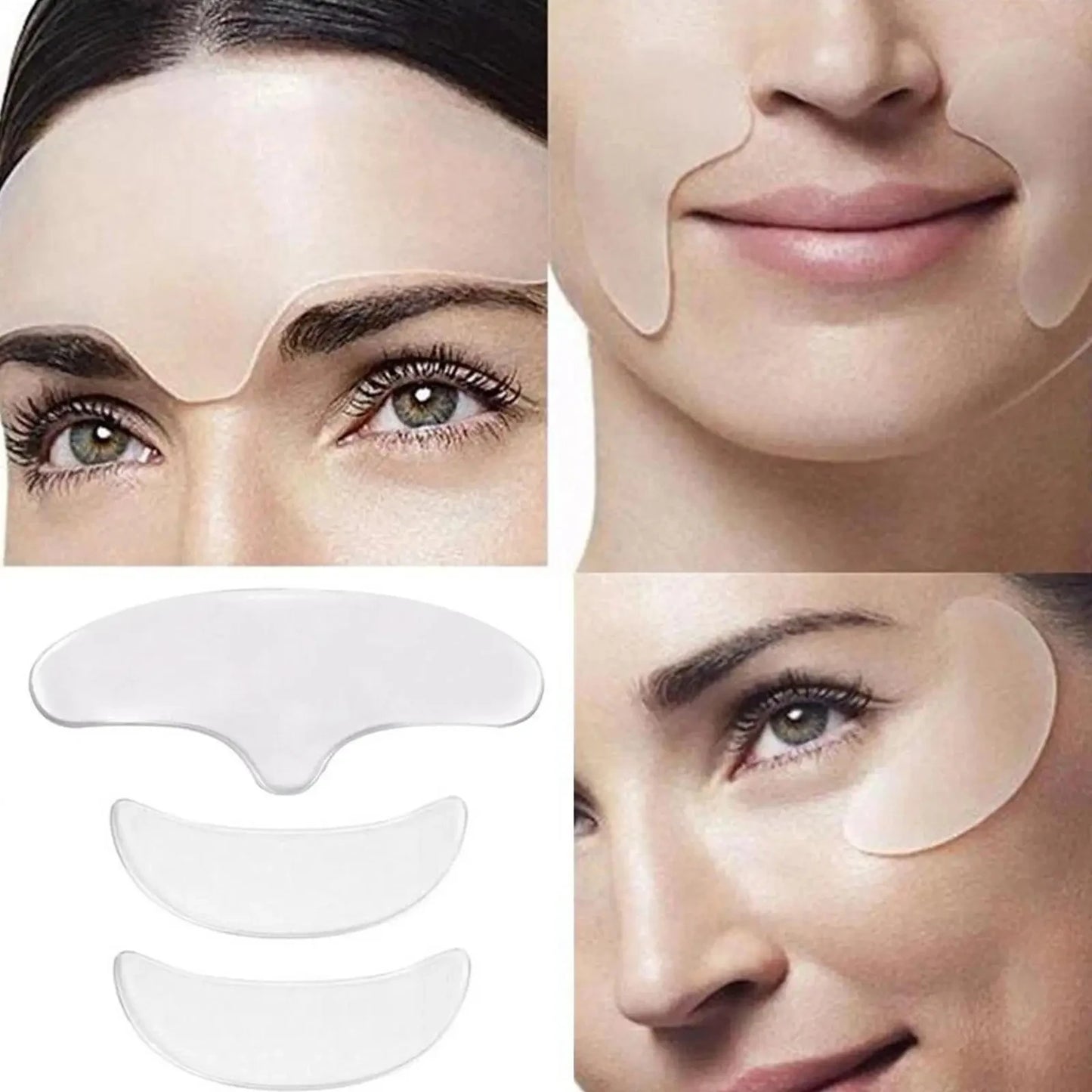 HOMEFISH Silicone Forehead & Eye Anti-Wrinkle Patches
