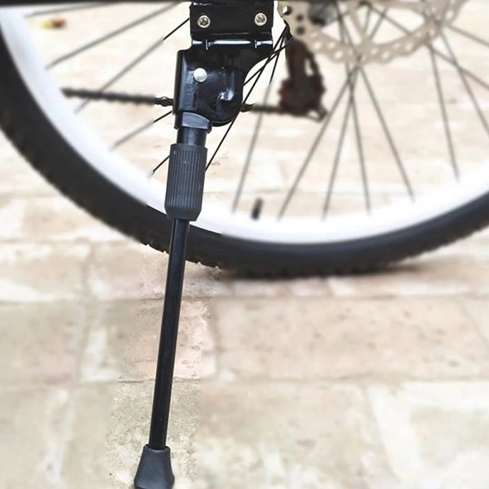 Mountain Bike Bicycle Foot Support Solid Color Bicycle Side Kick Stand Support for Mountain Bicycle Accessories Peaceful Pleasures Health and Wellness