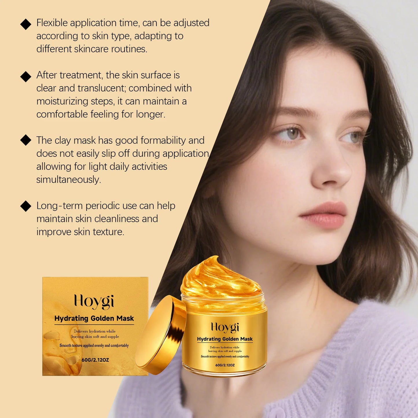 Gold Collagen Peel-Off Face Mask – Hydrating & Firming