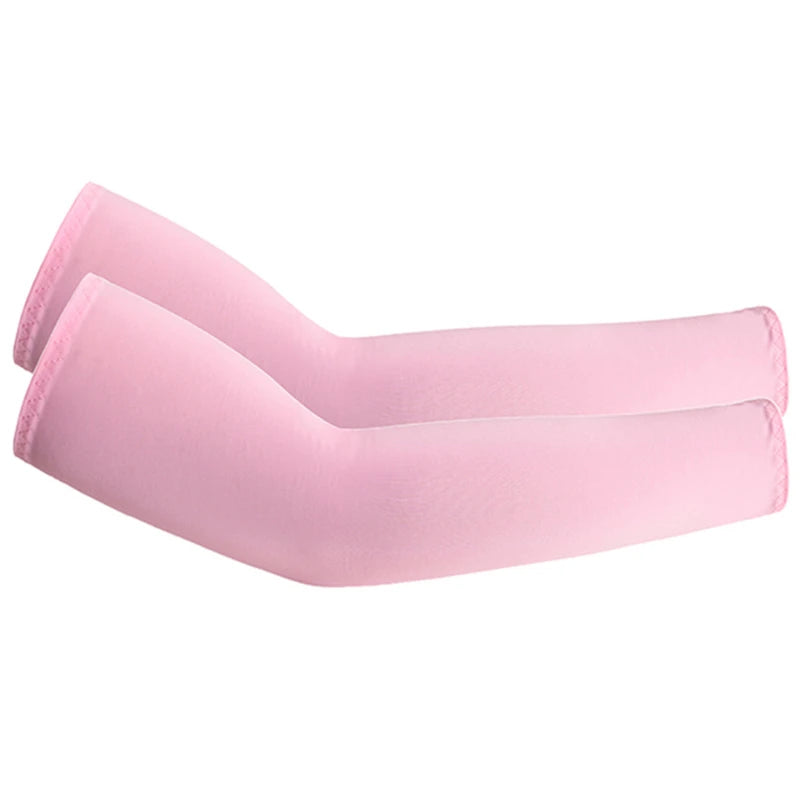 Unisex Cooling Arm Sleeves Elbow Cover Cycling Run Fishing UV Sun Protection Outdo Cool Arm Sleeves Peaceful Pleasures Health and Wellness Pink