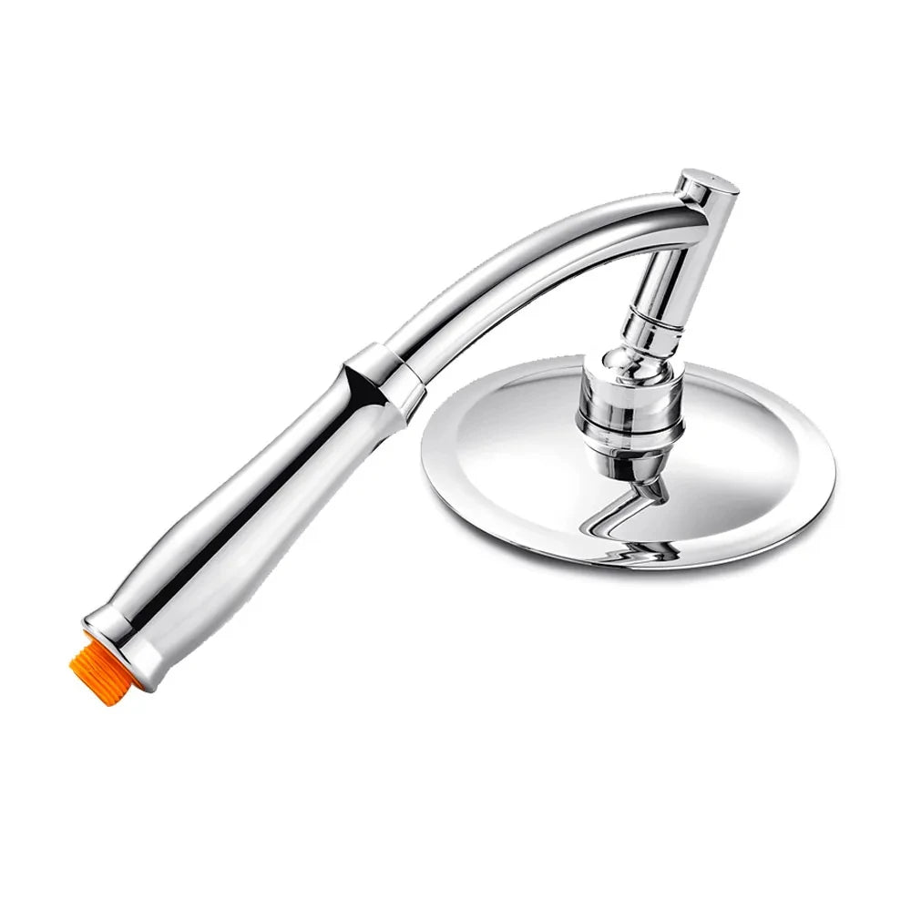 6-Inch Round Rainfall Handheld Shower Head | 360° Adjustable