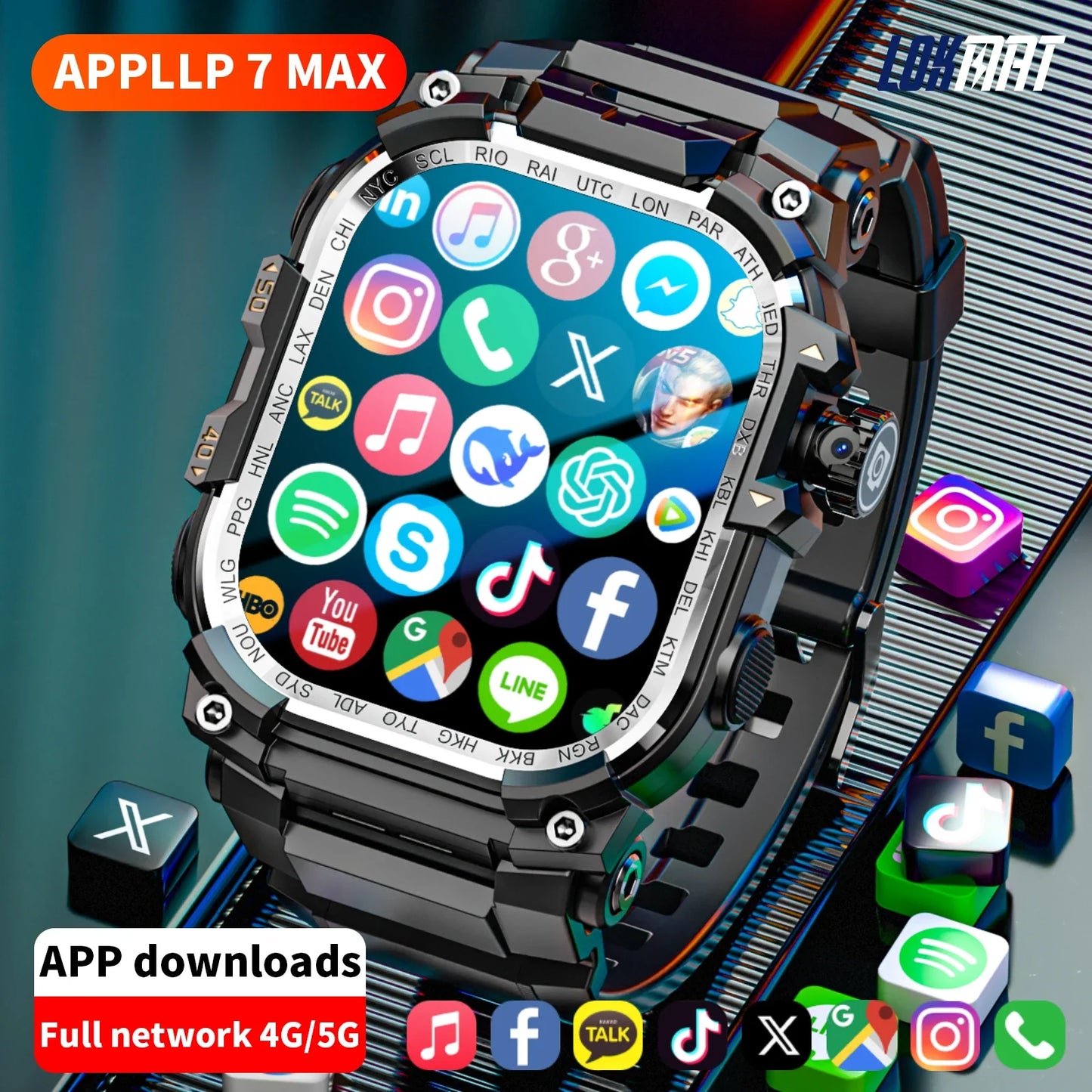 Zestbolt Q888 4G Android Smartwatch – AMOLED, GPS, 8MP Camera