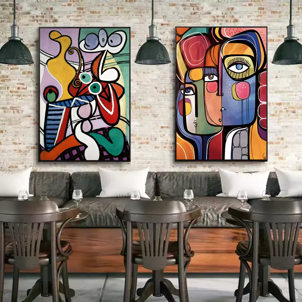 Picasso Abstract Art Wall Poster – Waterproof PVC Home Décor Abstract Wall Poster Peaceful Pleasures Health and Wellness