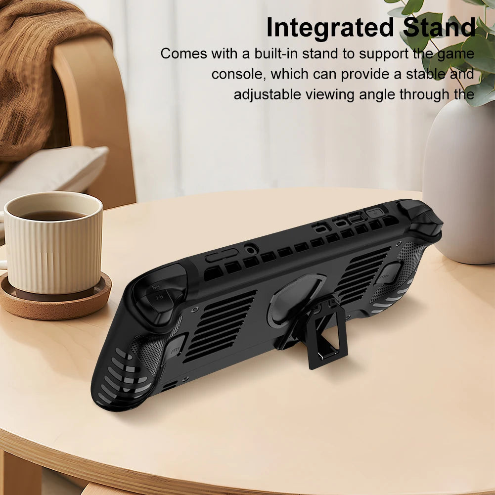 Handheld Game Console Case for MSI Claw 8 AI+ 2025 TPU with Kickstand Host Shell Shockproof Protective Case Anti-Scratch Peaceful Pleasures Health and Wellness