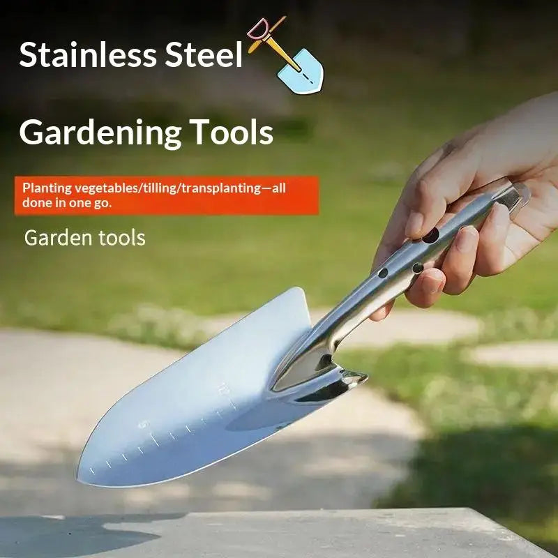 Mini Stainless Steel Garden Shovel | Portable Planting Spade