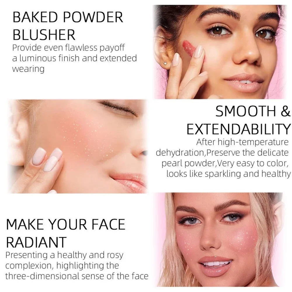 Mirsist 3-Color Cream Blush Palette – Highlighter & Contour