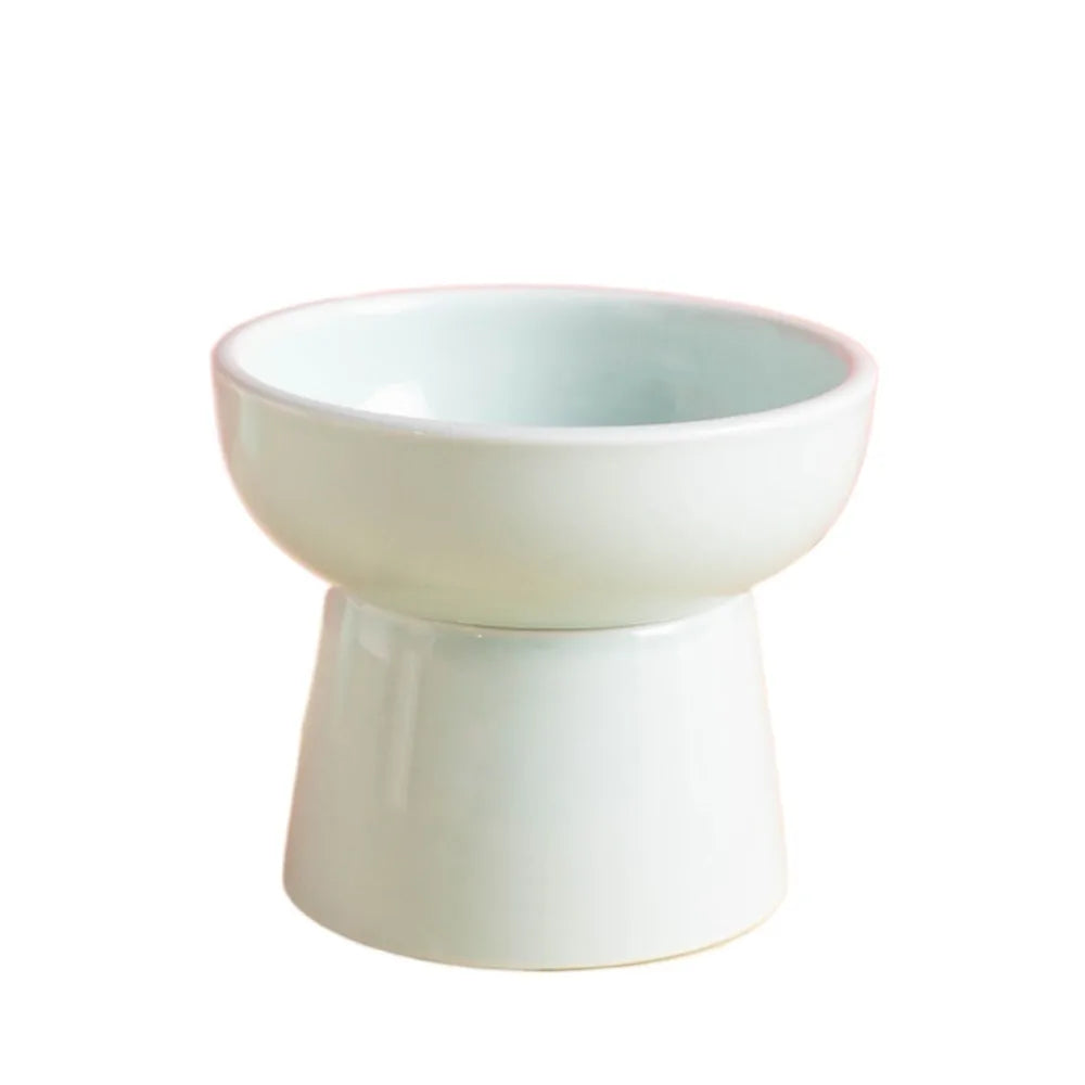Elevated Ceramic Cat Bowl | Raised Pet Feeder 300ml