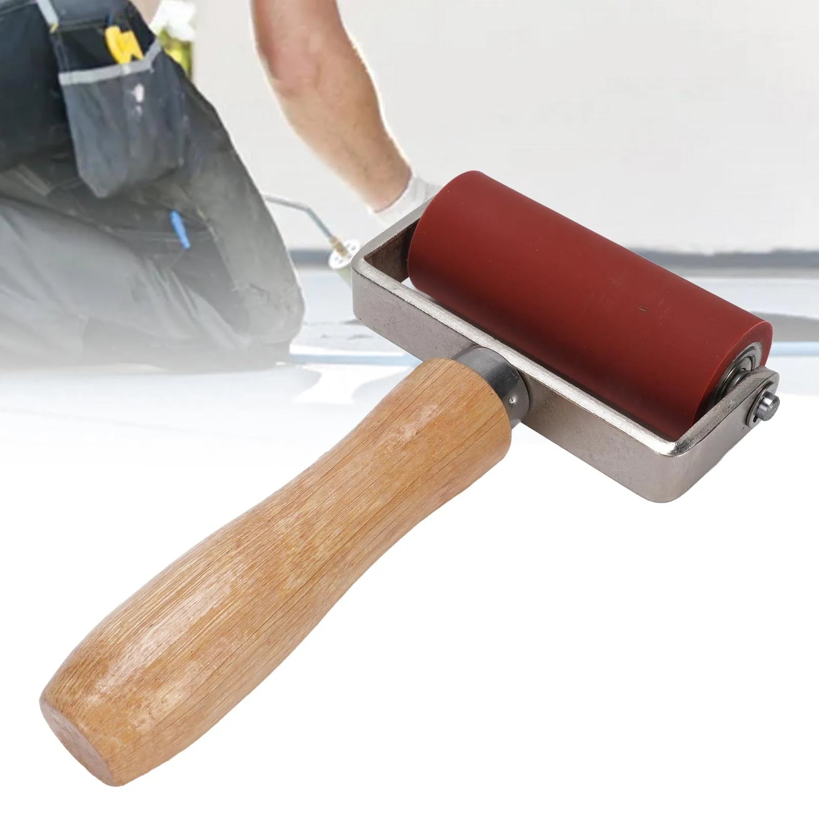 Hand Press Roller 260℃ High Temp Resisting Silicone Welding Seam Roller Versatile Usage Stable Flexible for Tarpaulin Membrane Peaceful Pleasures Health and Wellness