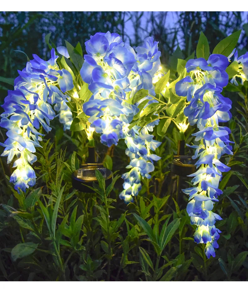 Solar Wisteria Flower Garden Light – Waterproof Outdoor Lawn Lamp