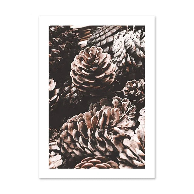 Christmas Deer & Squirrel Snow Scene Canvas Wall Art Print