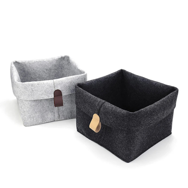 Various Clothes Felt Storage Baskets Home Bathroom Laundry Bucket Office Sundries Box Toy Storage Box Dormitory Underwear Storag Peaceful Pleasures Health and Wellness