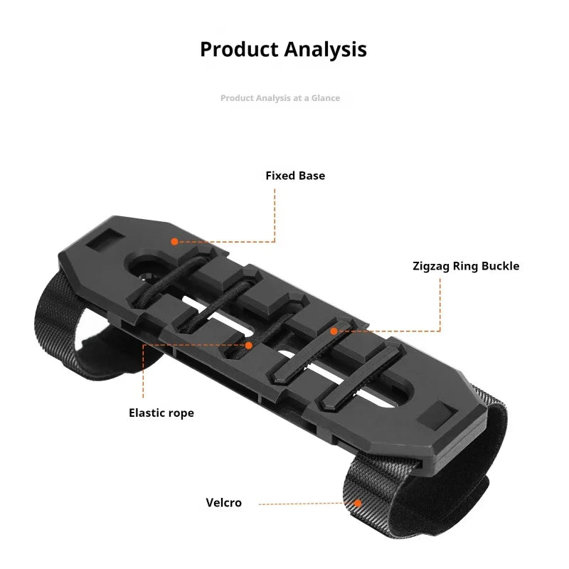 ENLEE Bike Energy Gel Holder – Elastic Buckle Cycling Mount Bike Gel Holder Peaceful Pleasures Health and Wellness