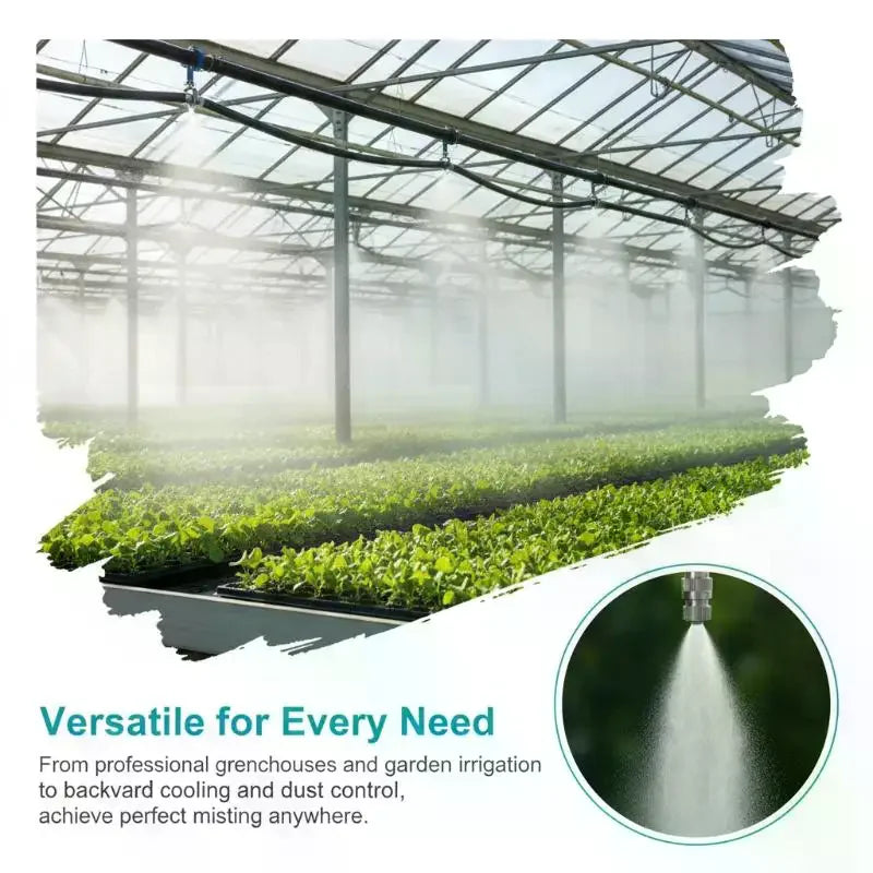 10-Pack Low Pressure Atomizing Misting Nozzles | Metal Sprayers