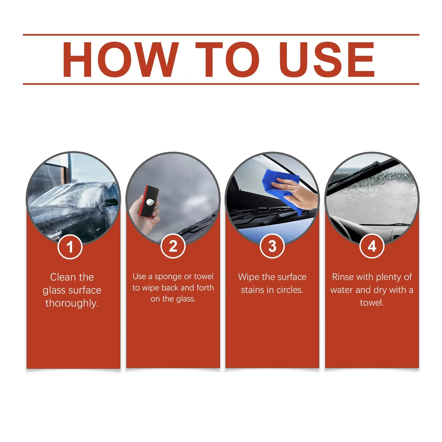 RayHong Windshield Oil Film Remover & Glass Cleaner 100ml