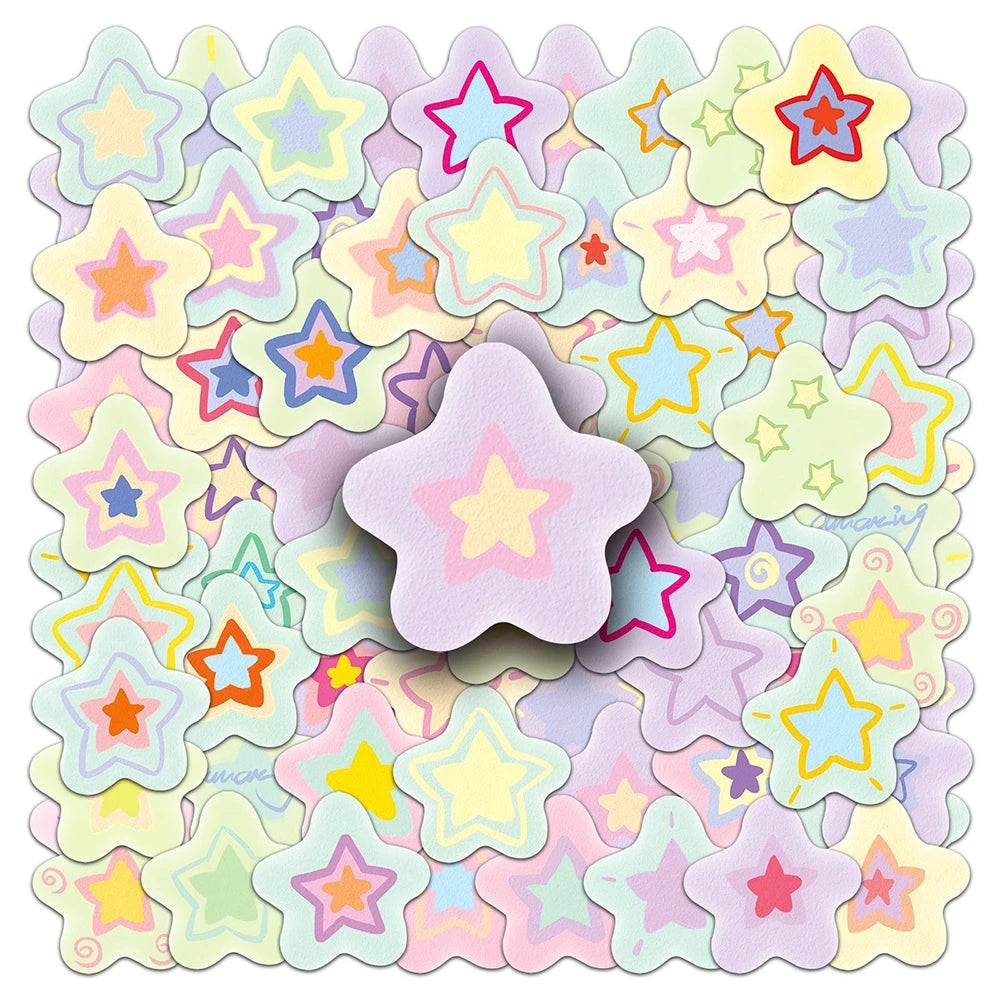 50 Star Graffiti Small Fresh Cute Cartoon Waterproof Decorative