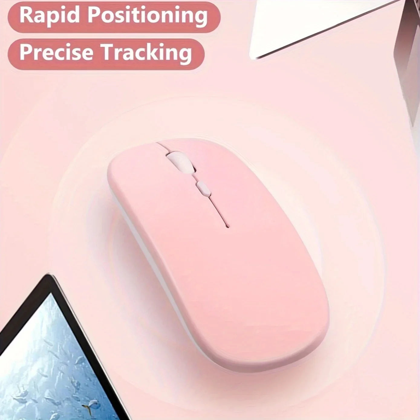 Wireless Mouse Bluetooth-compatible Mouse Ergonomic Mouse Suitable For Laptops Ipads Tablets Laptops Mobile Phone Mice Peaceful Pleasures Health and Wellness