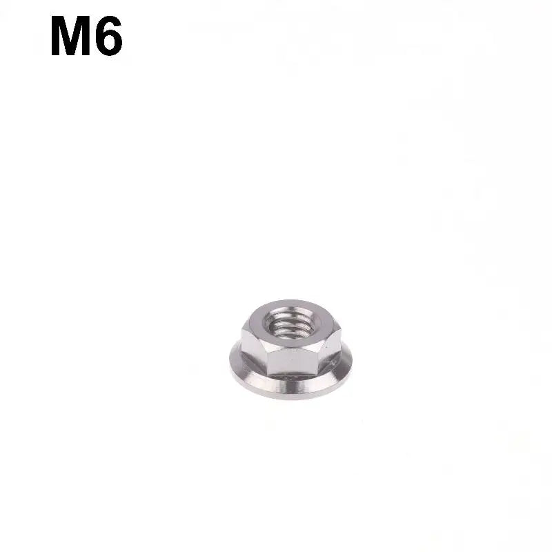 New 1PC Motorcycles Titanium Hex Flange Hexagon Nuts M5 M6 M8 M9 M10 M12 For Motorcycles And Motorbikes Peaceful Pleasures Health and Wellness A2