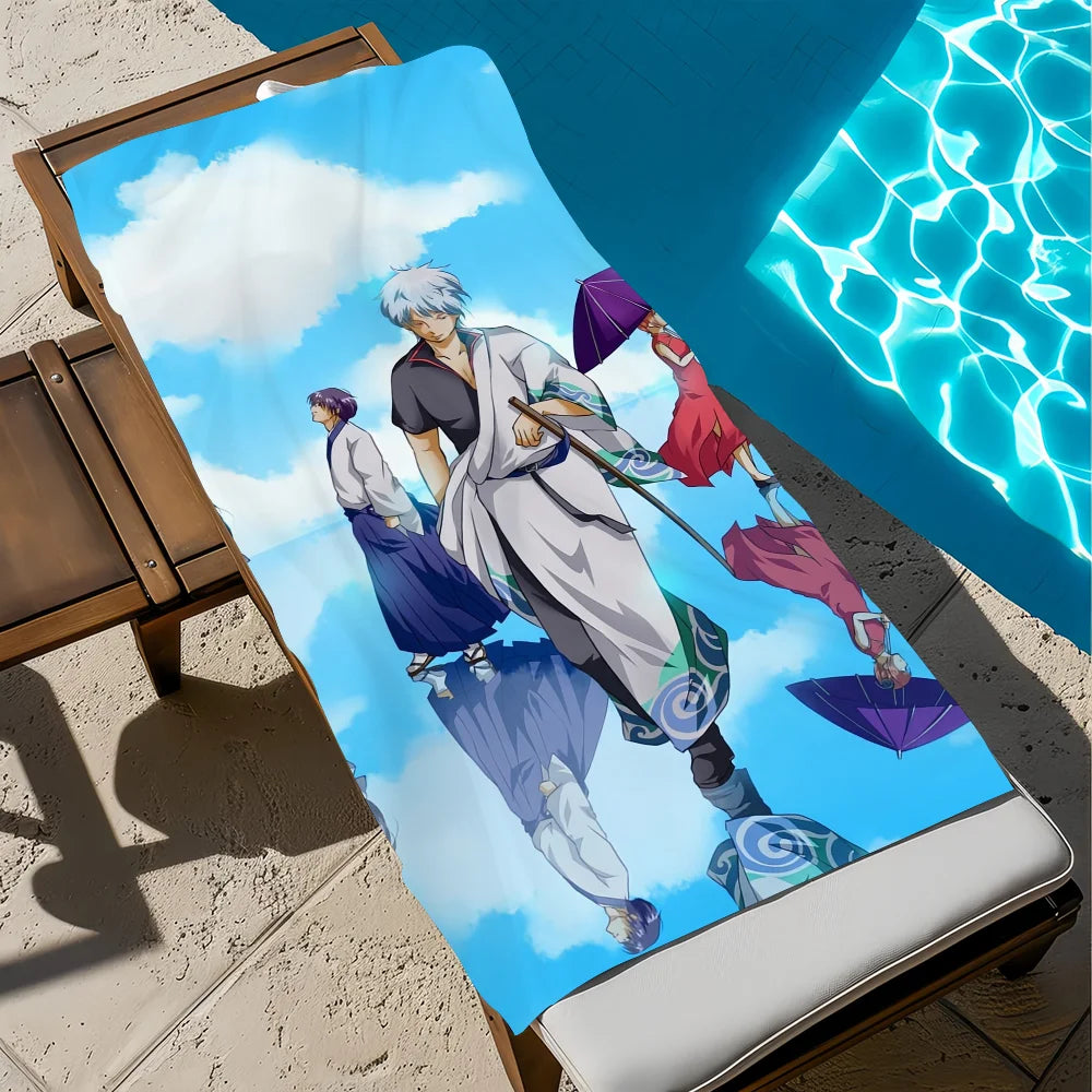 Gintama Anime Beach Towel – Quick Dry, Soft, Multi-Size