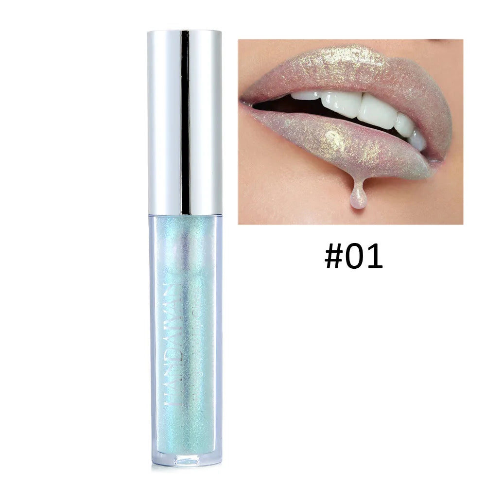 Holographic Glitter Lip Gloss | 6 Metallic Shades Liquid Lipstick