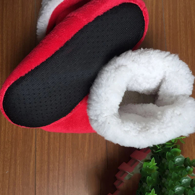 Women's Plush Sock Boots – Warm Furry Indoor Slippers