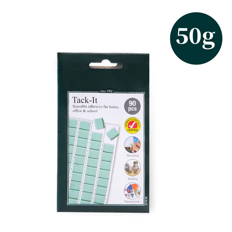 Reusable Removable Adhesive Tacky Putty White Green Tack Poster Multipurpose Poster Wall Adhesive Tacky Sticky Tack Tack Peaceful Pleasures Health and Wellness Green 50g