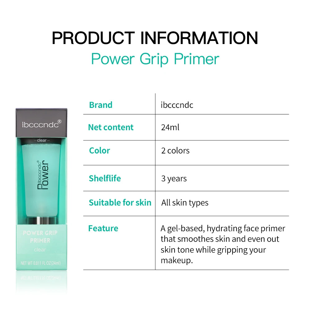 24ml Power Grip Primer Gel Based Hydrating Face Primer For Smoothing Skin Gripping Makeup Invisible Pore Colorless Primes Peaceful Pleasures Health and Wellness