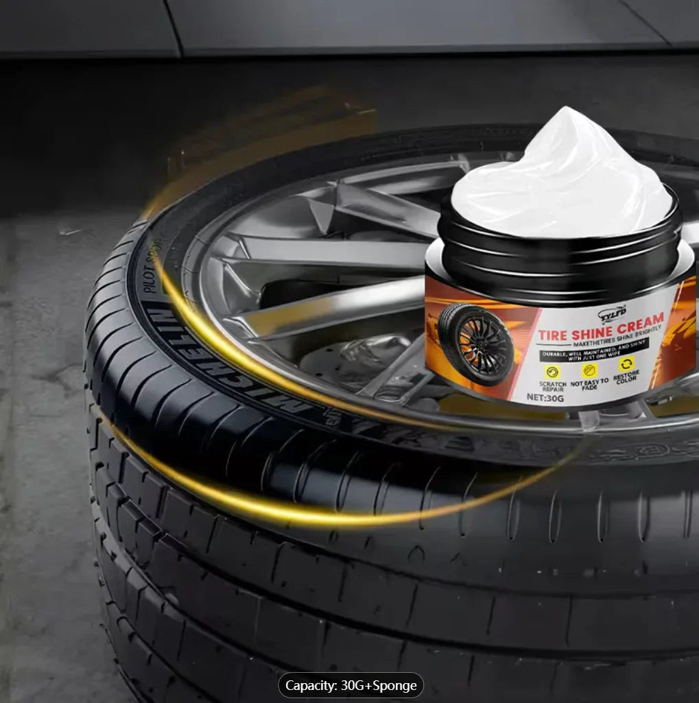 Car Plastic Restorer & Tire Shine 30G | UV Protection Anti-Fade