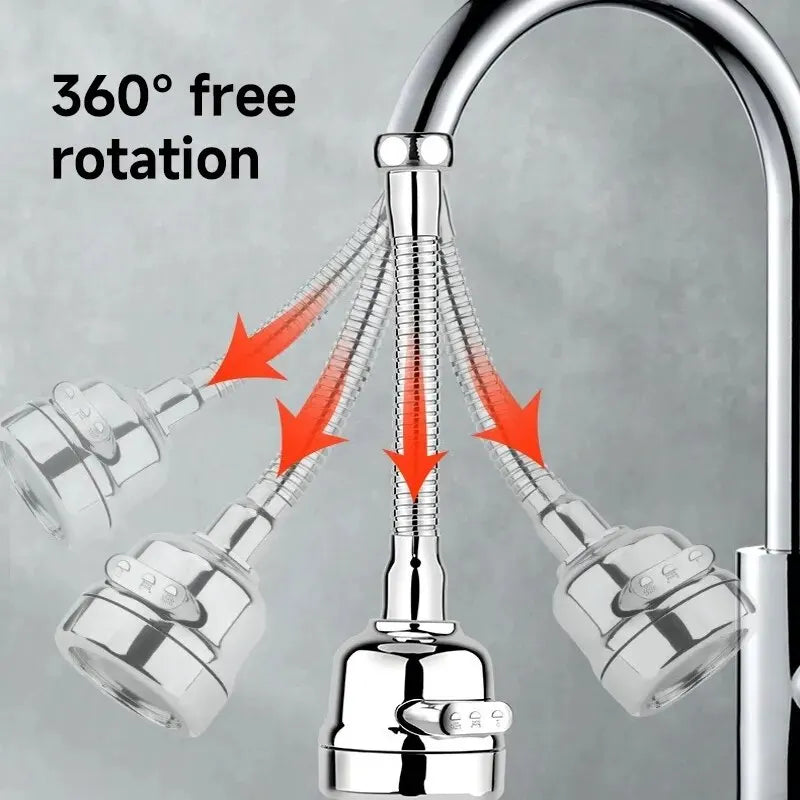 360° Kitchen Faucet Extender | 3 Modes, Filter & Water Saver